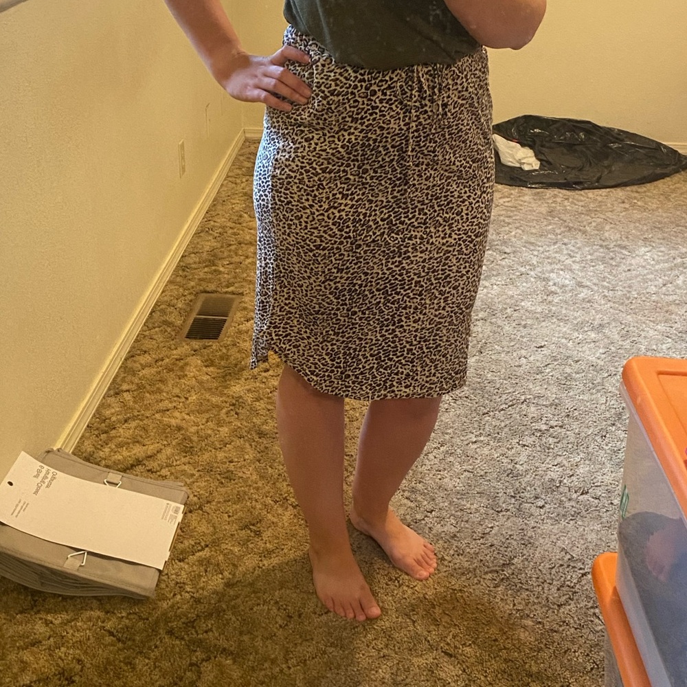 Brand new leopard print skirt